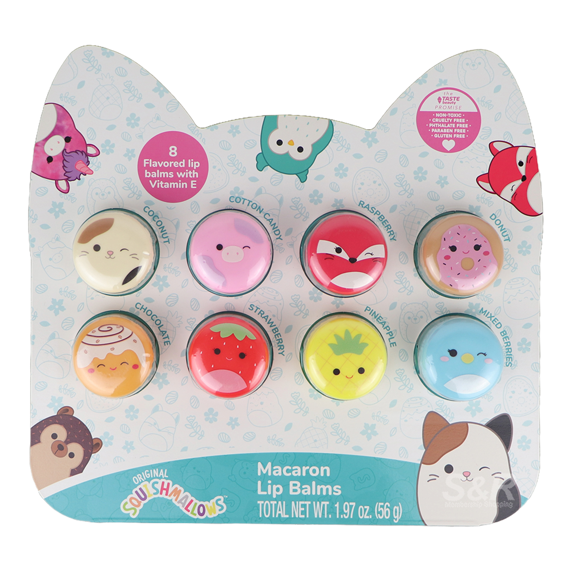 Squishmallows Macaron Lip Balms 56g